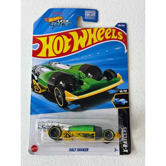 Hot Wheels Car Salt Shaker HW X Raycers Toy Lets Race Cars Kids Diecast 1 64 - Picture 1 of 7